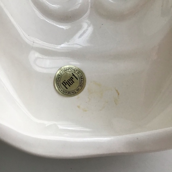 Vintage SET OF 3 Pier One White Ceramic Wall Art Masks Japanese Daikoku & Enosis - Picture 5 of 16